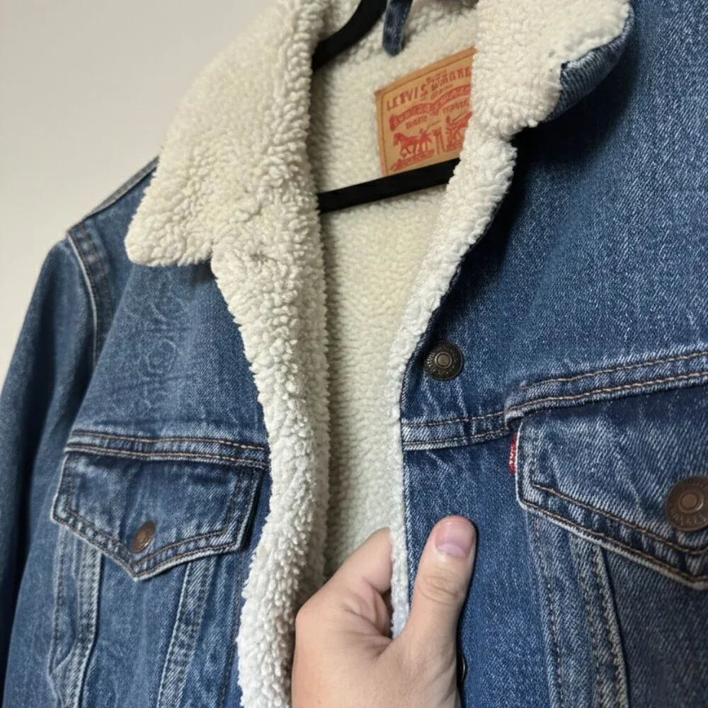 Levi's - Type III Men's Sherpa Trucker Jacket In The Morning Medium